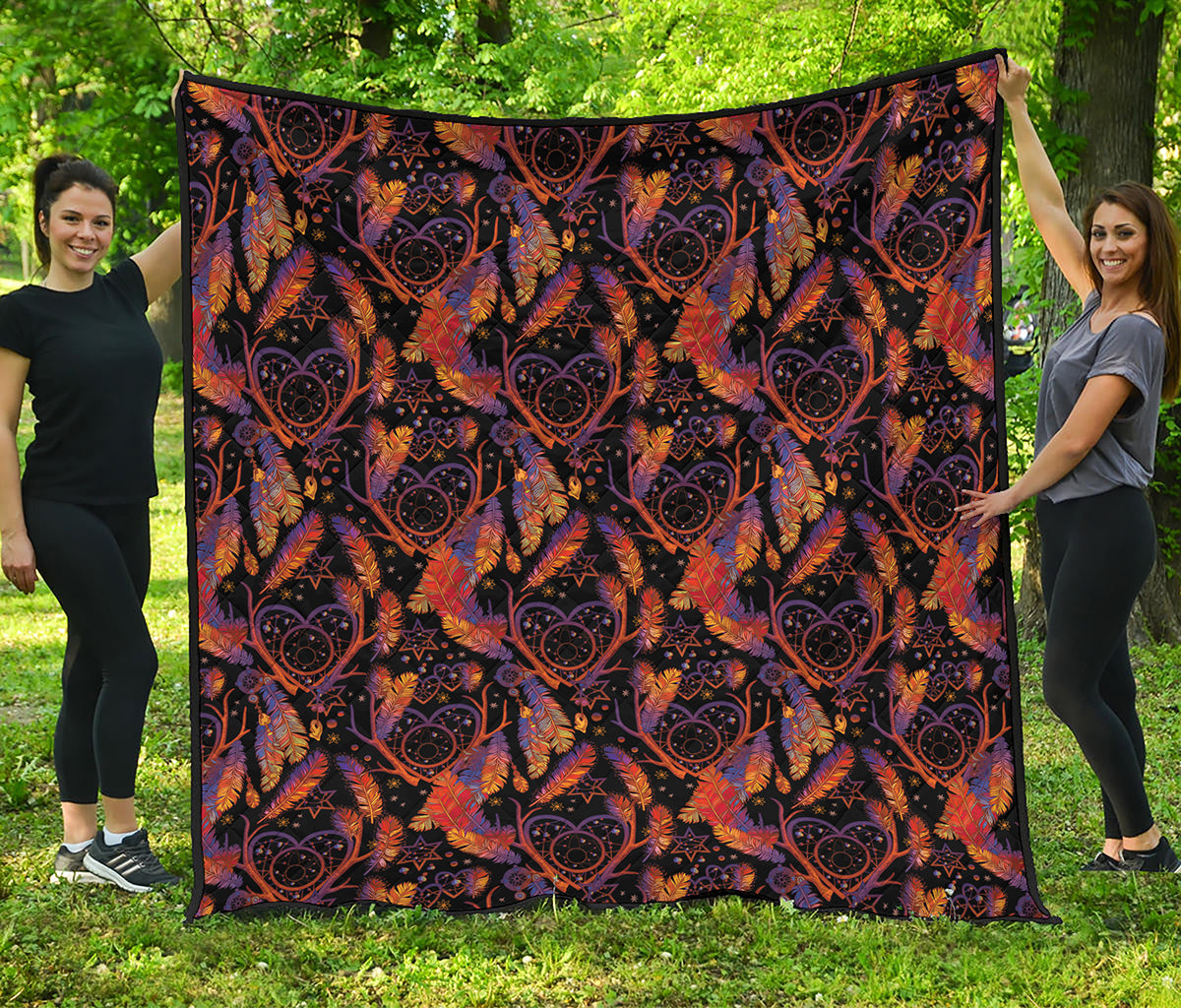 Indian Tribal Dream Catcher Print Quilt