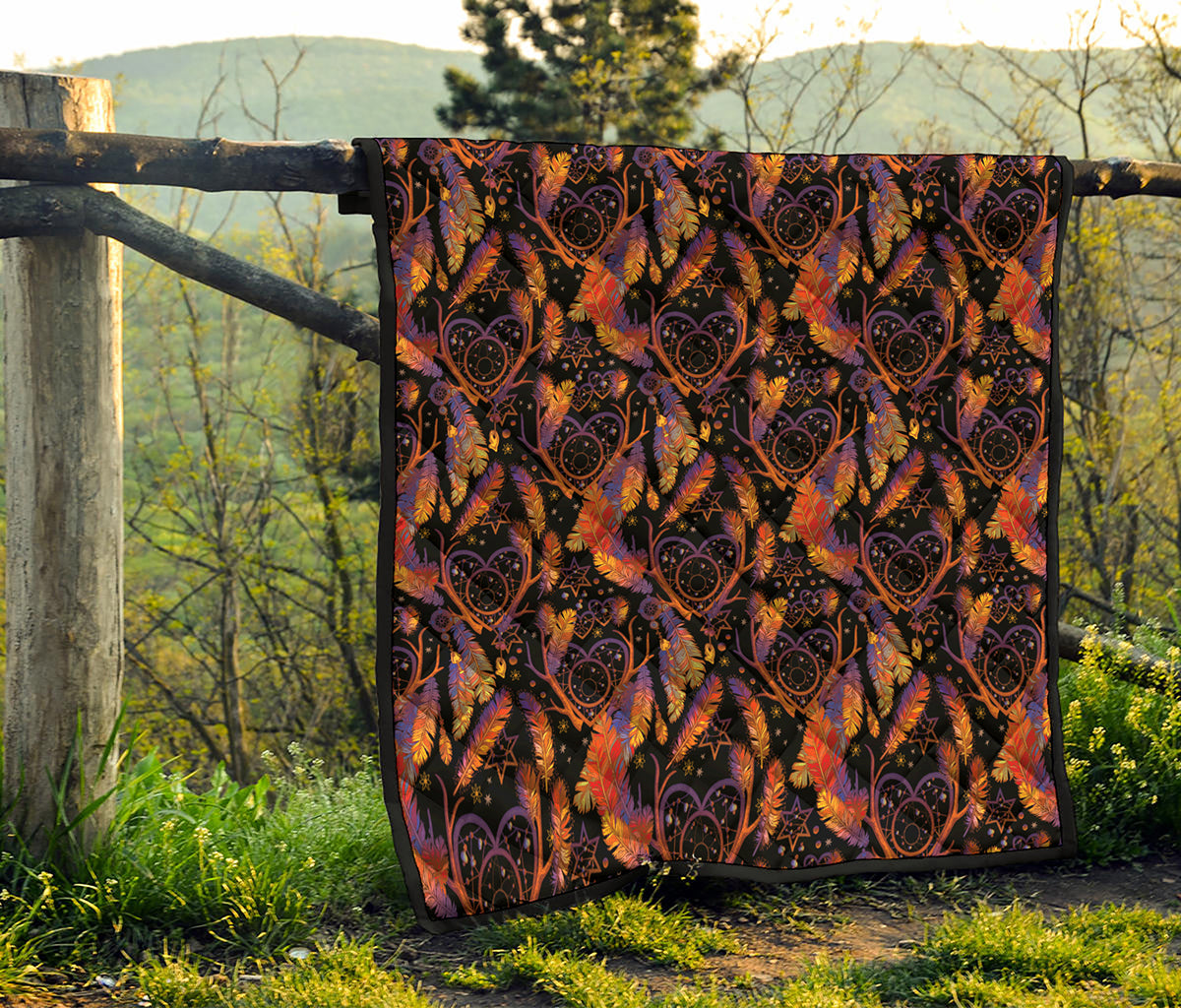 Indian Tribal Dream Catcher Print Quilt