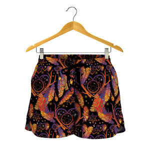 Indian Tribal Dream Catcher Print Women's Shorts