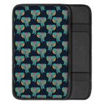 Indian Tribal Elephant Pattern Print Car Center Console Cover