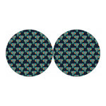 Indian Tribal Elephant Pattern Print Car Coasters