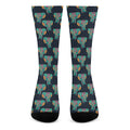 Indian Tribal Elephant Pattern Print Crew Socks
