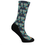 Indian Tribal Elephant Pattern Print Crew Socks