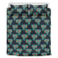 Indian Tribal Elephant Pattern Print Duvet Cover Bedding Set