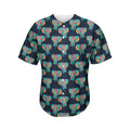 Indian Tribal Elephant Pattern Print Men's Baseball Jersey