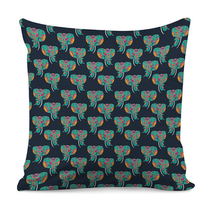 Indian Tribal Elephant Pattern Print Pillow Cover