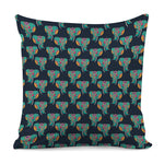 Indian Tribal Elephant Pattern Print Pillow Cover