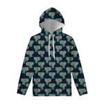 Indian Tribal Elephant Pattern Print Pullover Hoodie