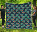 Indian Tribal Elephant Pattern Print Quilt