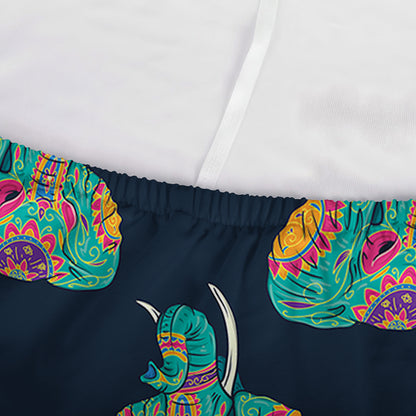 Indian Tribal Elephant Pattern Print Sofa Cover