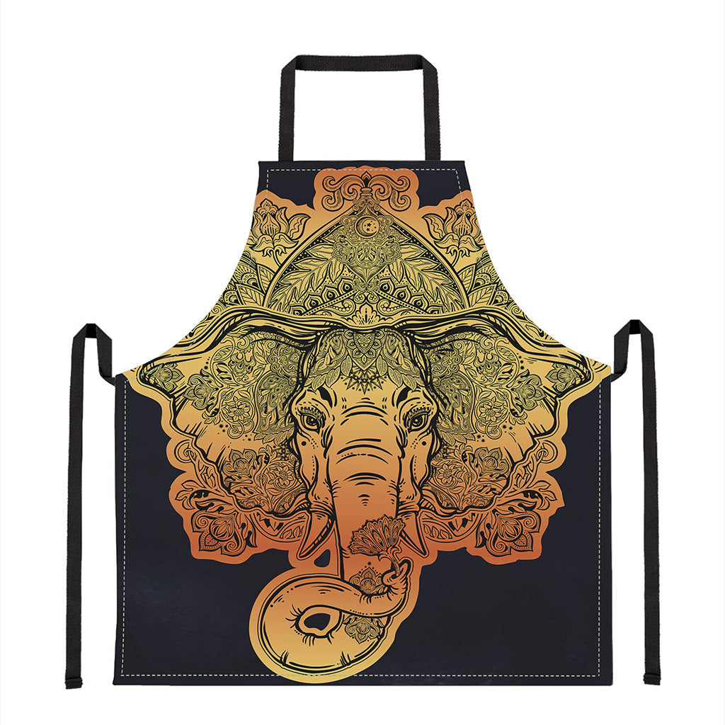 Indian Tribal Spiritual Elephant Print Apron
