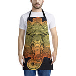 Indian Tribal Spiritual Elephant Print Apron