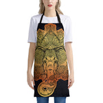 Indian Tribal Spiritual Elephant Print Apron
