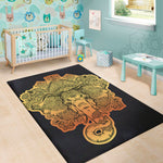 Indian Tribal Spiritual Elephant Print Area Rug