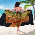 Indian Tribal Spiritual Elephant Print Beach Sarong Wrap