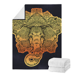 Indian Tribal Spiritual Elephant Print Blanket