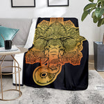 Indian Tribal Spiritual Elephant Print Blanket