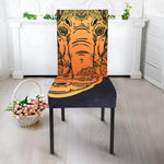 Indian Tribal Spiritual Elephant Print Dining Chair Slipcover