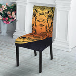 Indian Tribal Spiritual Elephant Print Dining Chair Slipcover