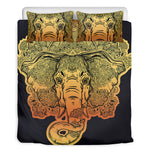 Indian Tribal Spiritual Elephant Print Duvet Cover Bedding Set