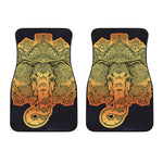 Indian Tribal Spiritual Elephant Print Front Car Floor Mats