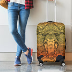 Indian Tribal Spiritual Elephant Print Luggage Cover