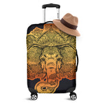 Indian Tribal Spiritual Elephant Print Luggage Cover