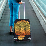 Indian Tribal Spiritual Elephant Print Luggage Cover