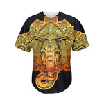 Indian Tribal Spiritual Elephant Print Men's Baseball Jersey