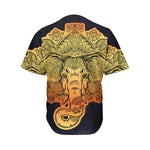 Indian Tribal Spiritual Elephant Print Men's Baseball Jersey