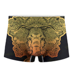Indian Tribal Spiritual Elephant Print Men's Boxer Briefs