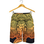 Indian Tribal Spiritual Elephant Print Men's Shorts