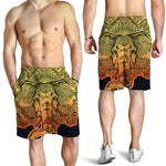 Indian Tribal Spiritual Elephant Print Men's Shorts