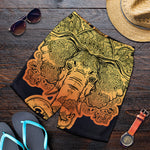 Indian Tribal Spiritual Elephant Print Men's Shorts