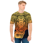 Indian Tribal Spiritual Elephant Print Men's T-Shirt