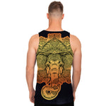 Indian Tribal Spiritual Elephant Print Men's Tank Top
