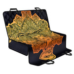 Indian Tribal Spiritual Elephant Print Pet Car Back Seat Cover