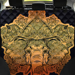 Indian Tribal Spiritual Elephant Print Pet Car Back Seat Cover