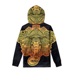 Indian Tribal Spiritual Elephant Print Pullover Hoodie
