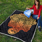 Indian Tribal Spiritual Elephant Print Quilt