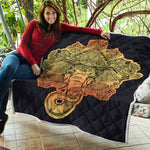 Indian Tribal Spiritual Elephant Print Quilt