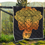 Indian Tribal Spiritual Elephant Print Quilt