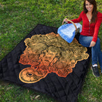 Indian Tribal Spiritual Elephant Print Quilt
