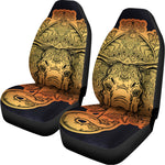 Indian Tribal Spiritual Elephant Print Universal Fit Car Seat Covers