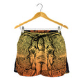 Indian Tribal Spiritual Elephant Print Women's Shorts