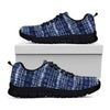 Indigo Dye Shibori Print Black Sneakers