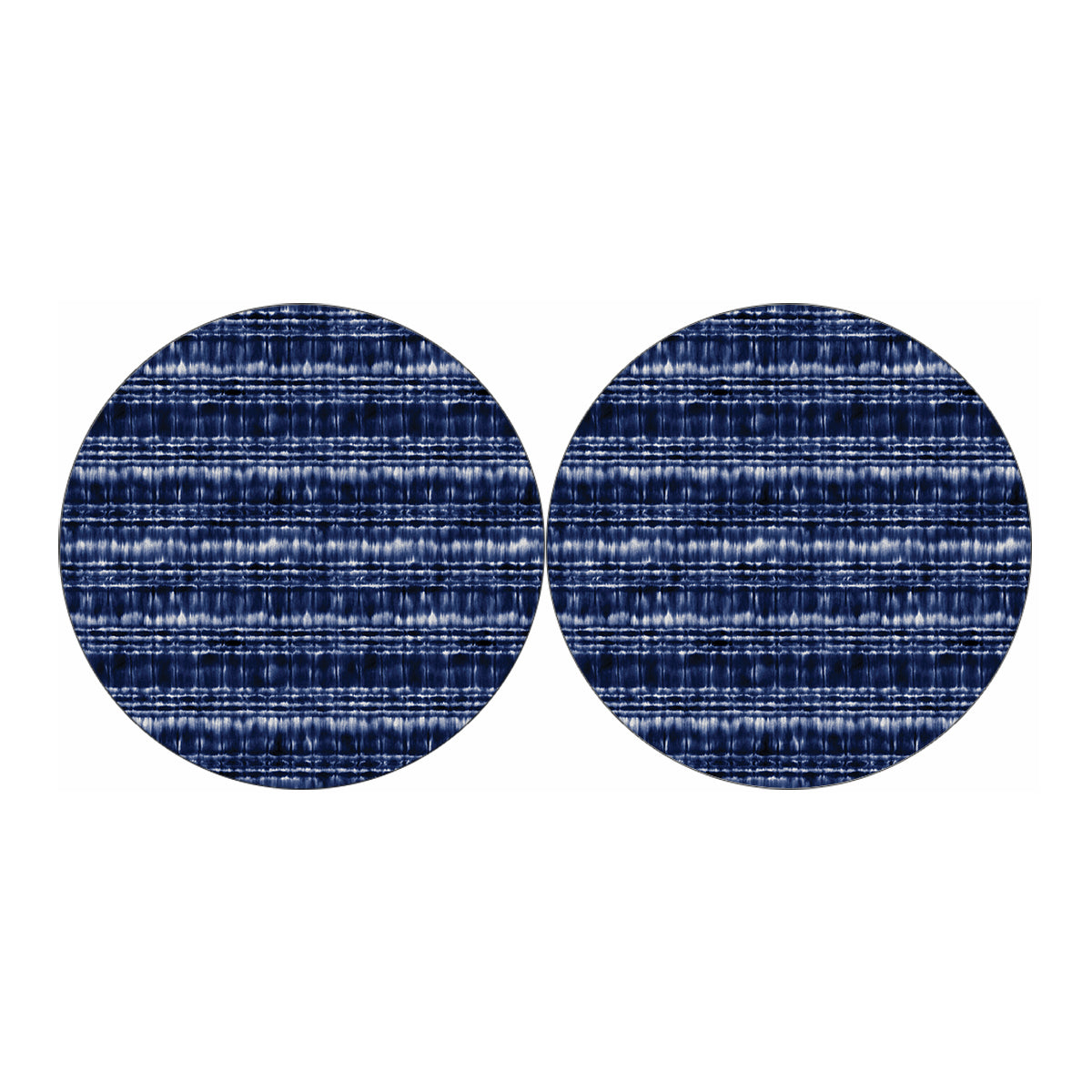 Indigo Dye Shibori Print Car Coasters