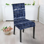 Indigo Dye Shibori Print Dining Chair Slipcover