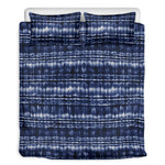 Indigo Dye Shibori Print Duvet Cover Bedding Set