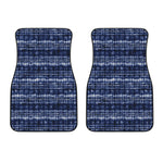 Indigo Dye Shibori Print Front Car Floor Mats